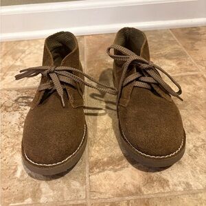 Boy’s Brown Suede Chukka Shoes- Classic Casual Lace-Up